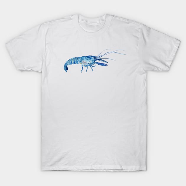 Blue Crayfish T-Shirt by Das Brooklyn